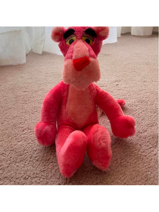 Other Other - Vintage 1980 Pink Panther Plush Mighty Star Yellow Eyes Mirisch Geoffrey Toy